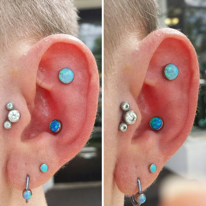 Constelação de piercings vira moda