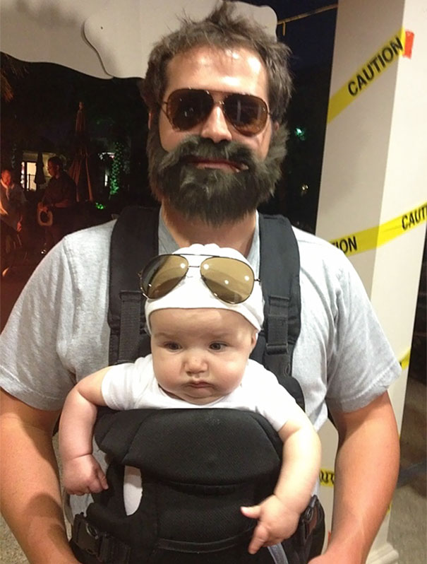 Pais e filhos que detonaram juntos no Halloween