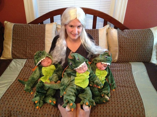 Pais e filhos que detonaram juntos no Halloween