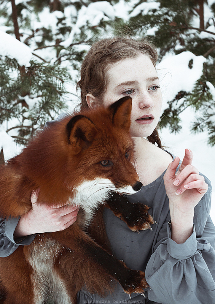 Fotógrafa russa Alexandra Bochkareva compara a beleza dos cabelos ruivos a raposas selvagens