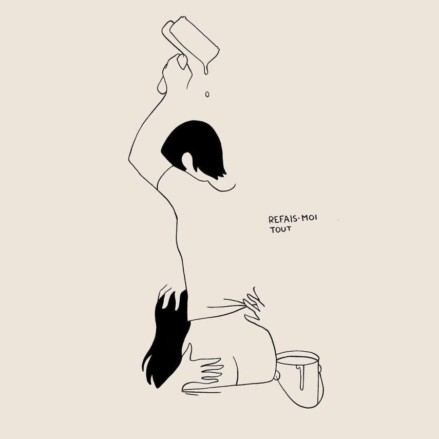 Artista francês misterioso cria ilustrações eróticas e sensuais com poucos detalhes