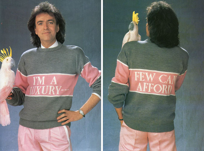 Piores blusas de tricô dos anos 80