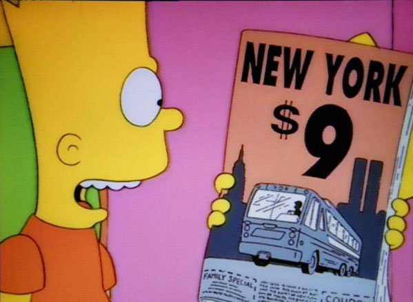 Em 1997, essa revista apareceu em um episódio dos Simpsons. Nela, temos o nome Nova York no topo, o 9 e as Torres Gêmeas, alvo dos atentados, formando um 11, o que forma perfeitamente o 9/11, maneira que os americanos simbolizam a fatídica data