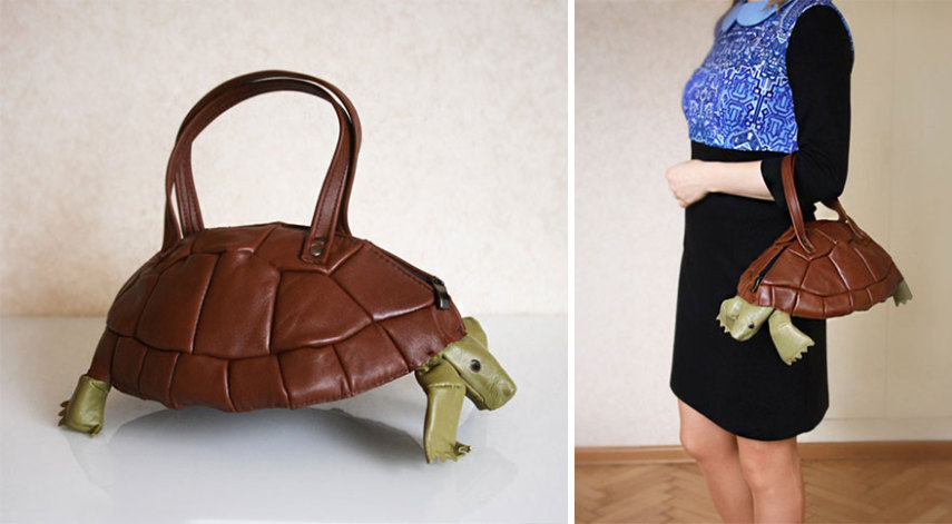 O casal Max e Lyuba criou a Krukrustudio, uma marca de bolsas de Moscou, na Rússia, que gosta muito de fazer criações diferentes e inovadoras