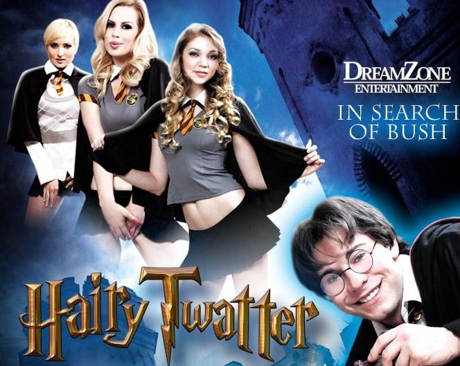 Hairy Tatter é o nome do filme pornô com inspiração no universo Harry Potter. Na história, Rony convence Harry a usar um feitiço que faz com que os pelos pubianos de todas as garotas de Hogwarts cresçam exageradamente