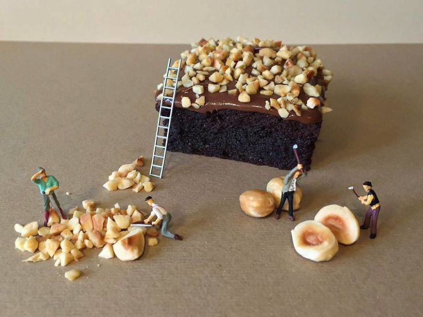 Matteo Stucchi é um chef pâtissier de Monza, na Itália, que cria mundos em miniatura para deixar as suas sobremesas ainda mais incríveis. Para acompanhar as criações, é só seguir o italiano no Instagram @idolcidigulliver