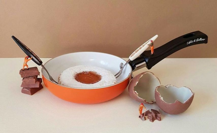 Matteo Stucchi é um chef pâtissier de Monza, na Itália, que cria mundos em miniatura para deixar as suas sobremesas ainda mais incríveis. Para acompanhar as criações, é só seguir o italiano no Instagram @idolcidigulliver