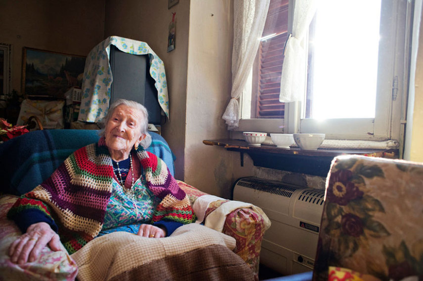 Emma Morano, vive na Itália, e comemora hoje 117 anos. Ela é a pessoa mais velha do mundo e a única viva nascida nos anos 1800