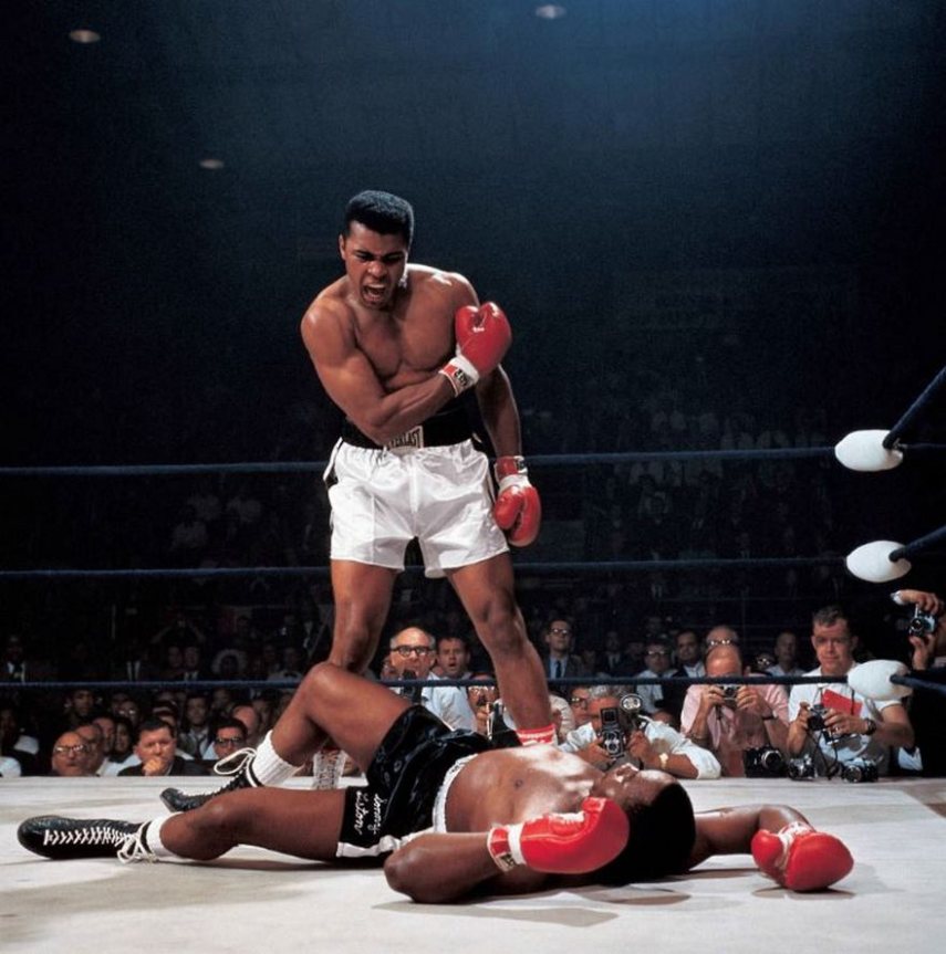 Muhammad Ali x Sonny Liston, em 1965