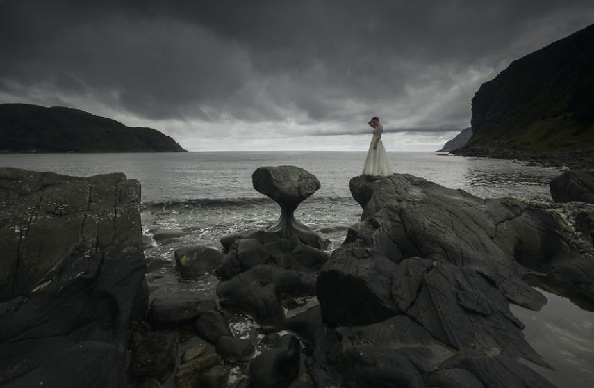Este casal viajou pela Noruega e Suécia por 45 dias após o casamento