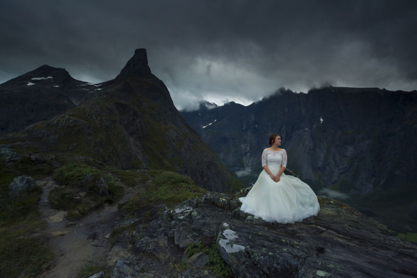 Este casal viajou pela Noruega e Suécia por 45 dias após o casamento