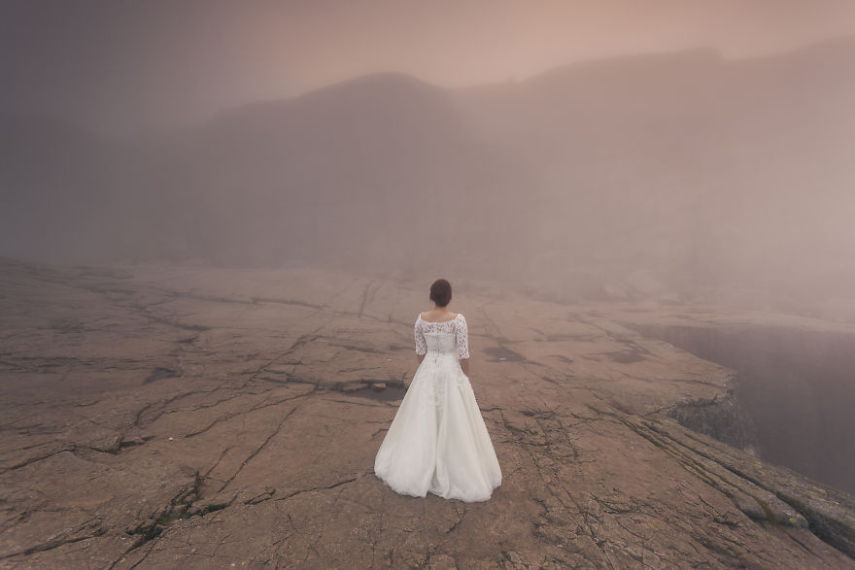 Este casal viajou pela Noruega e Suécia por 45 dias após o casamento