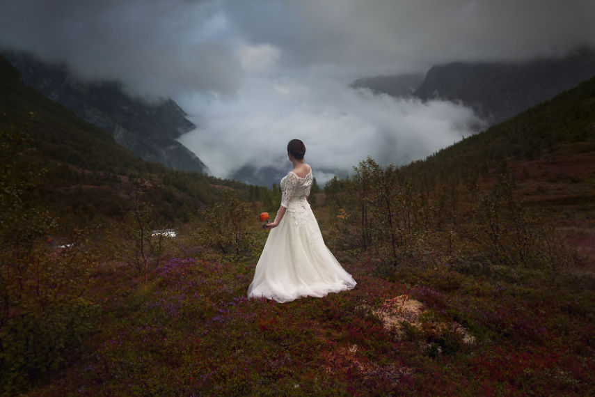 Este casal viajou pela Noruega e Suécia por 45 dias após o casamento