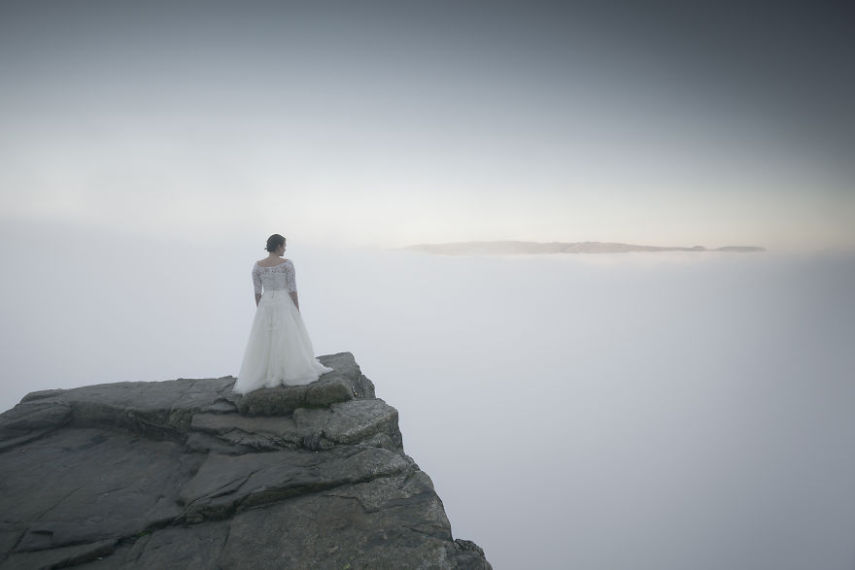 Este casal viajou pela Noruega e Suécia por 45 dias após o casamento
