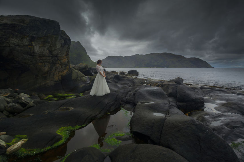 Este casal viajou pela Noruega e Suécia por 45 dias após o casamento