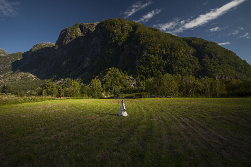 Este casal viajou pela Noruega e Suécia por 45 dias após o casamento