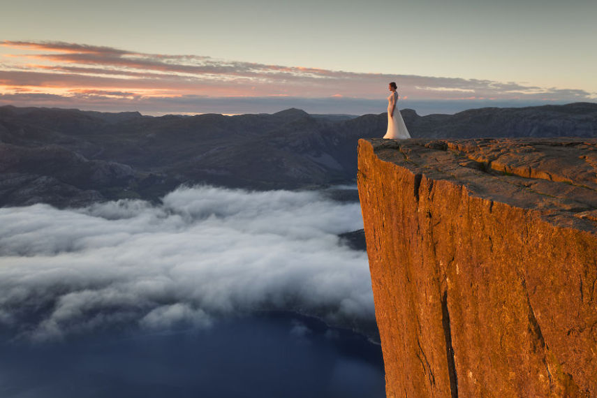 Este casal viajou pela Noruega e Suécia por 45 dias após o casamento