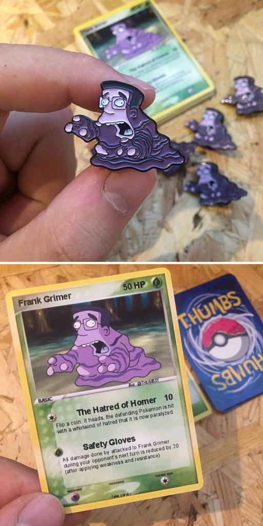 O designer e ilustrador londrino criou um mix incrível de alguns dos nossos personagens favoritos dos desenhos Simpsons e Pokémon. Certeza que o seu favorito está aí, também!