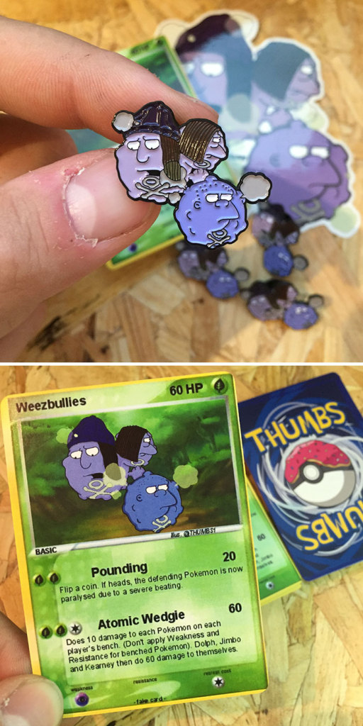 O designer e ilustrador londrino criou um mix incrível de alguns dos nossos personagens favoritos dos desenhos Simpsons e Pokémon. Certeza que o seu favorito está aí, também!