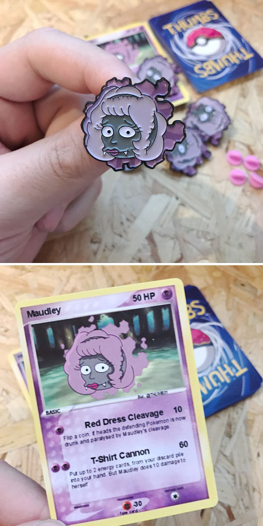 O designer e ilustrador londrino criou um mix incrível de alguns dos nossos personagens favoritos dos desenhos Simpsons e Pokémon. Certeza que o seu favorito está aí, também!