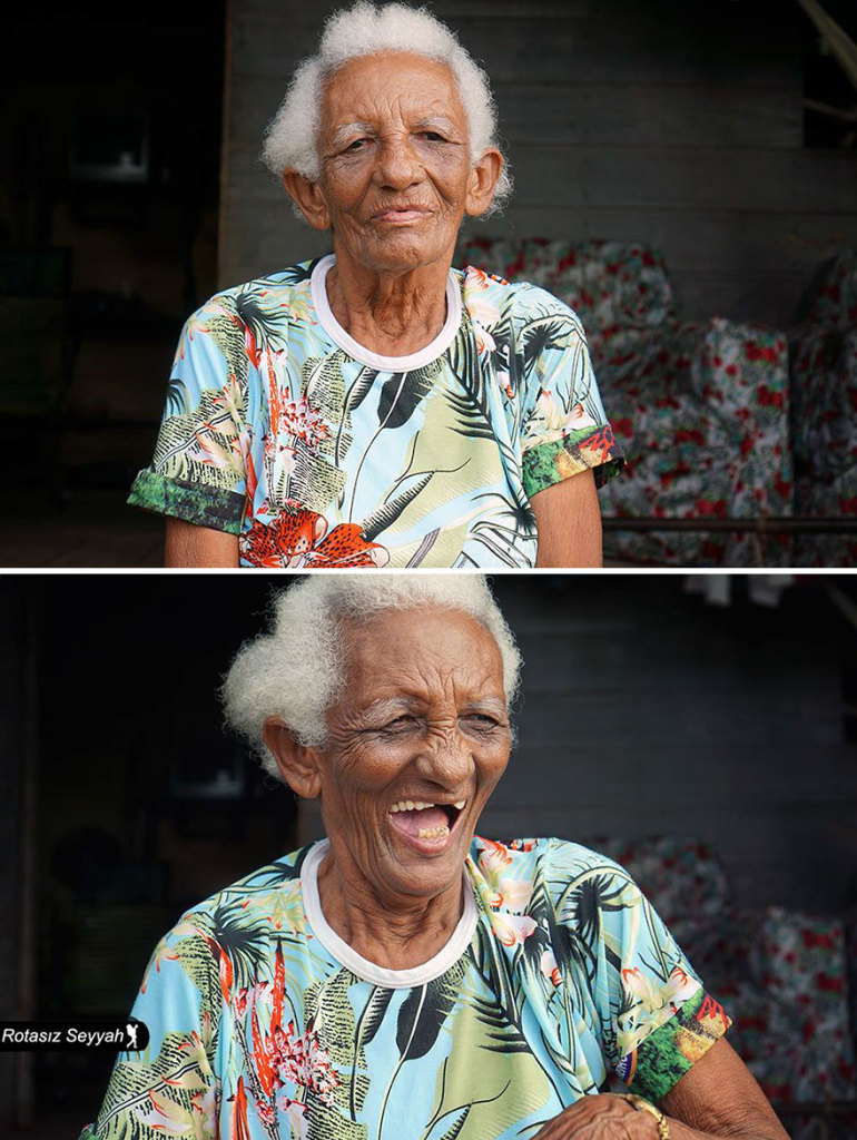 Fotógrafo capta a reação de mulheres depois de serem elogiadas