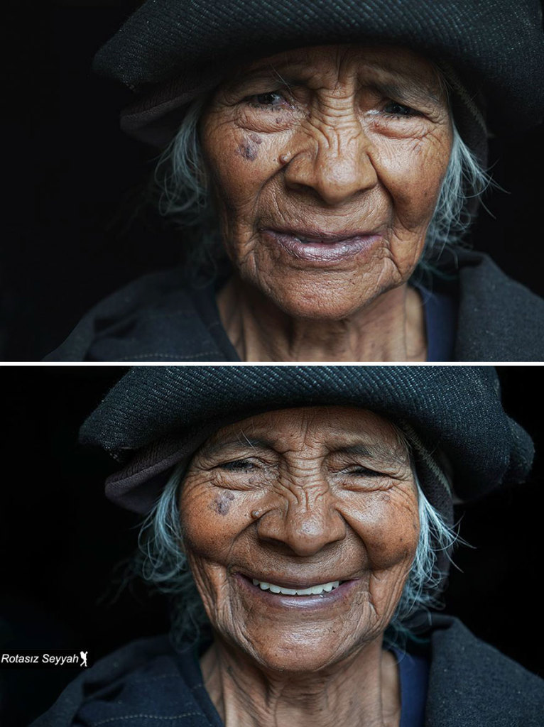 Fotógrafo capta a reação de mulheres depois de serem elogiadas