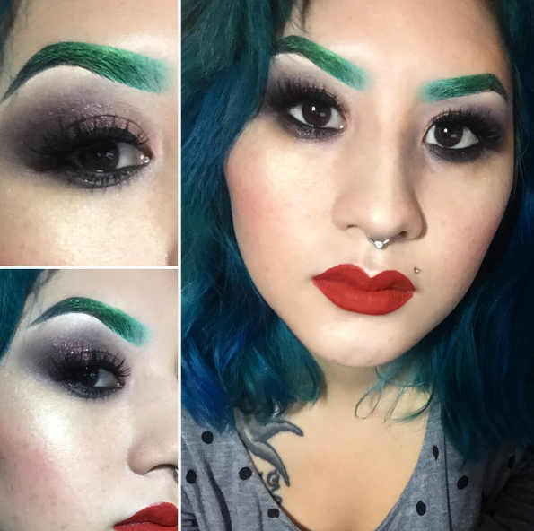 Nova moda é tingir as sobrancelhas com variação de cores. Você faria?