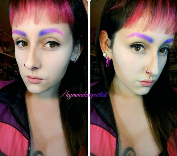 Nova moda é tingir as sobrancelhas com variação de cores. Você faria?