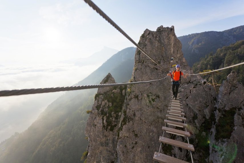 Ponte Dragon’s Wall em Mondsee, na Aústria