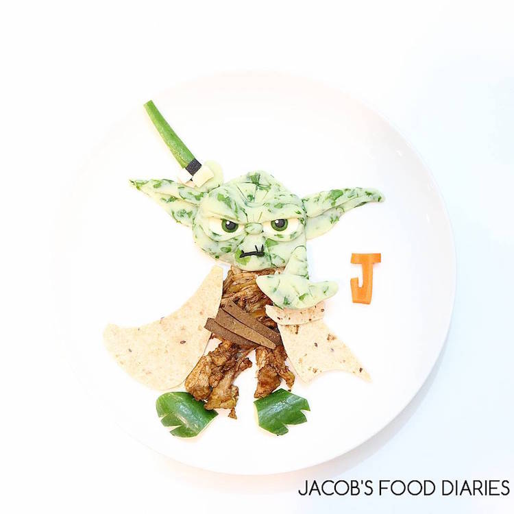 Laleh Mohmedi capricha nos pratos para que o filho Jacob, de 4 anos, tenha uma alimentação saudável. Cada um leva mais ou menos 35 minutos de montagem. Coragem, hein?