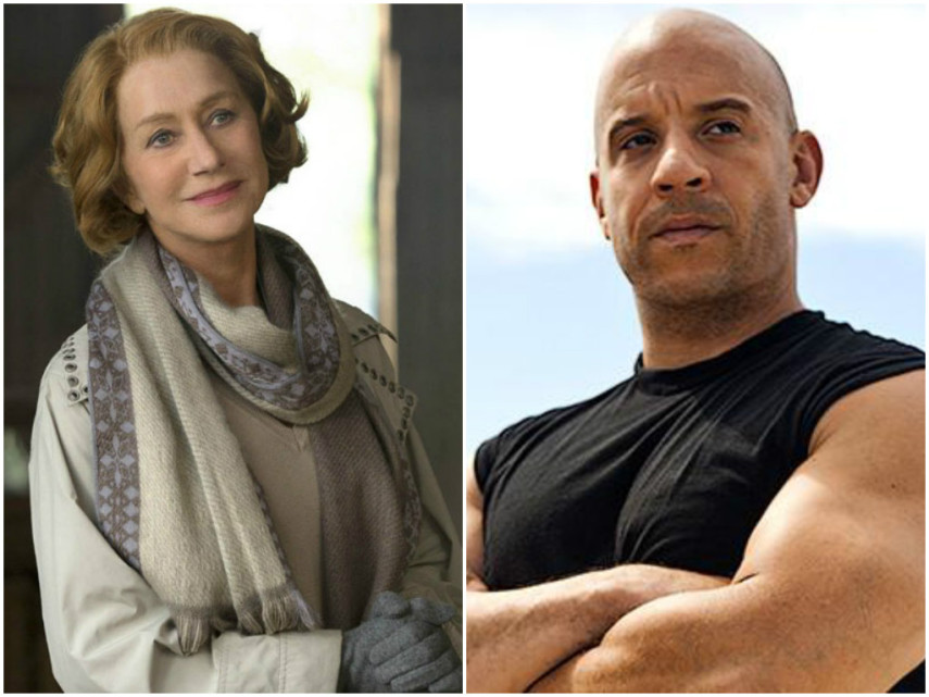 Helen Mirren não tem nem um pouco de vergonha de admitir sua atração por Vin Diesel. 