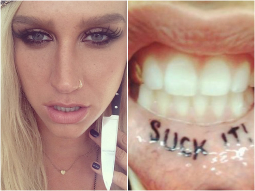 Kesha tatuou 