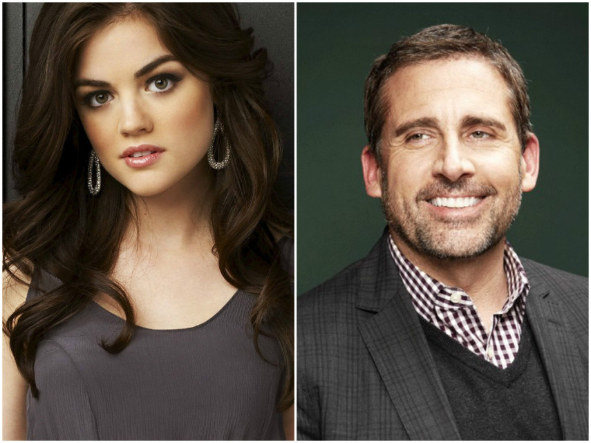 Em junho de 2013, Lucy Hale, estrela de Pretty Little Liars, admitiu que achava Steve Carell muito 