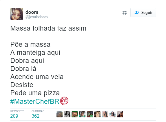 A segunda prova foi casca grossa