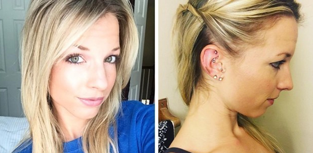Quer furar a pele mas prefere algo mais discretinho? Olha só como esses piercings desaparecem de uma foto para a outra!