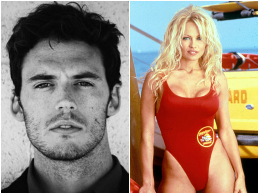 Sam Claflin revelou durante uma coletiva de imprensa que ele tinha uma queda por Pamela Anderson e que realmente 
