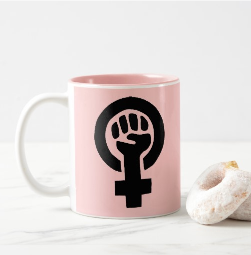 Caneca feminista da Zazzle