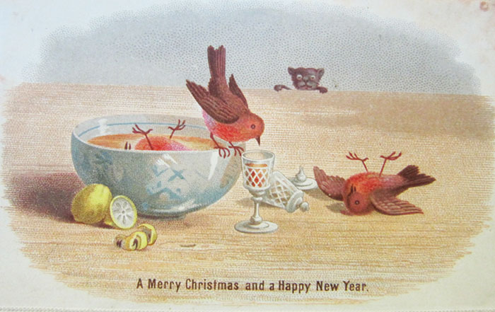 Na Era Vitoriana, o pessoal achava ~normal~ trocar cartões e Natal sinistros que nem esses daqui