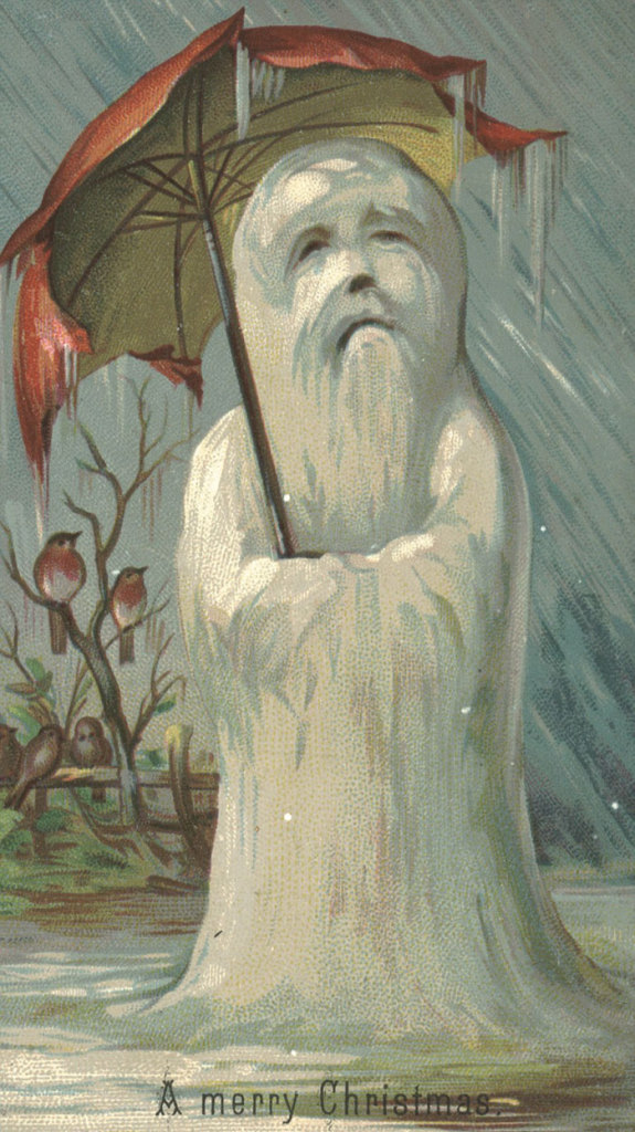 Na Era Vitoriana, o pessoal achava ~normal~ trocar cartões e Natal sinistros que nem esses daqui