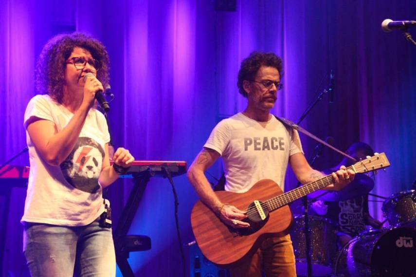 Passagem de som do Show do Nando Reis com Roberta Campos