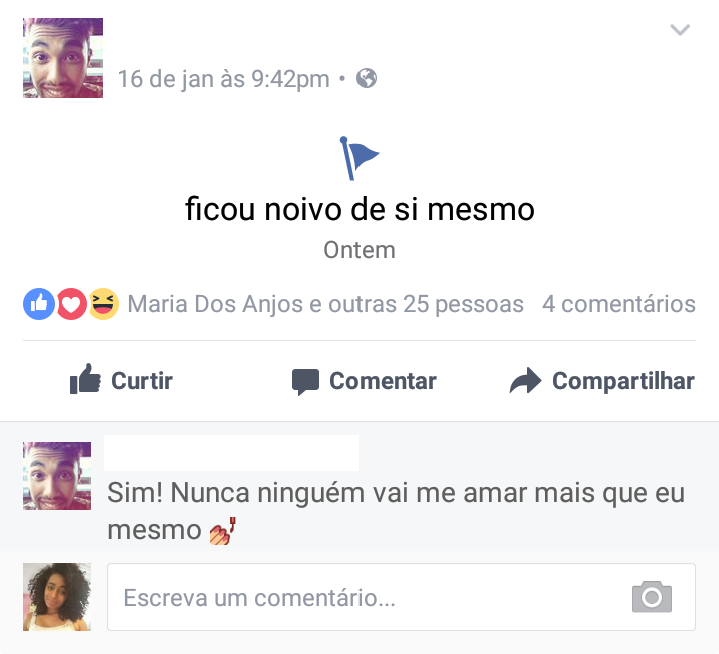 Eu vou lá perder tempo ficando noivo de quem não me quer?