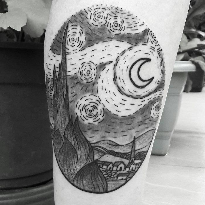 Essas tatuagens foram inspiradas em grandes nomes da arte