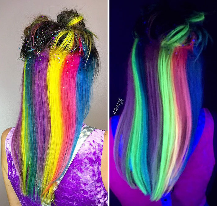 O hairstylist norte-americano Guy Tang é referência quando o assunto é colorir cabelos. Sua mais nova criação é o cabelo neon, que brilha no escuro