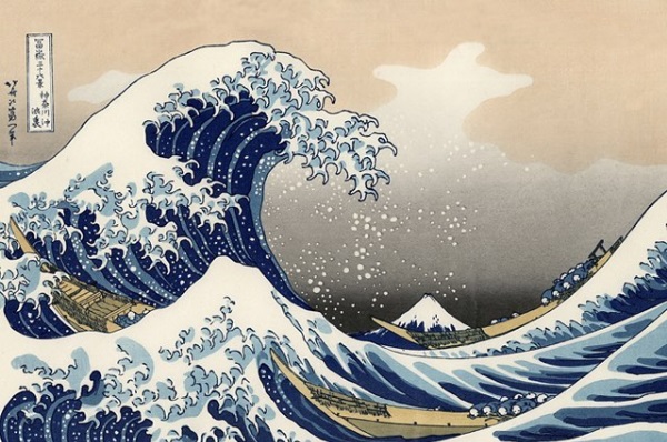 A Onda, de Hokusai