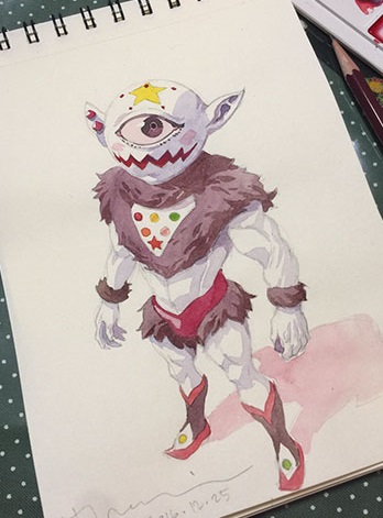 Thomas Romain é um artista francês que mora em Tóquio, no Japão. Ele transforma os desenhos dos filhos em personagens