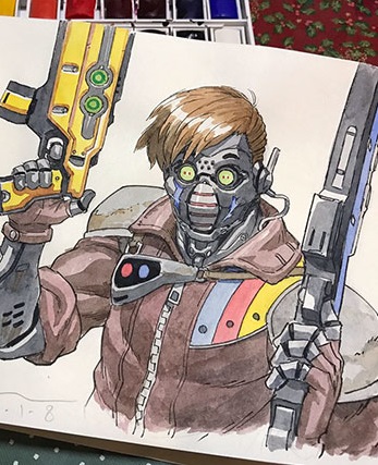 Thomas Romain é um artista francês que mora em Tóquio, no Japão. Ele transforma os desenhos dos filhos em personagens