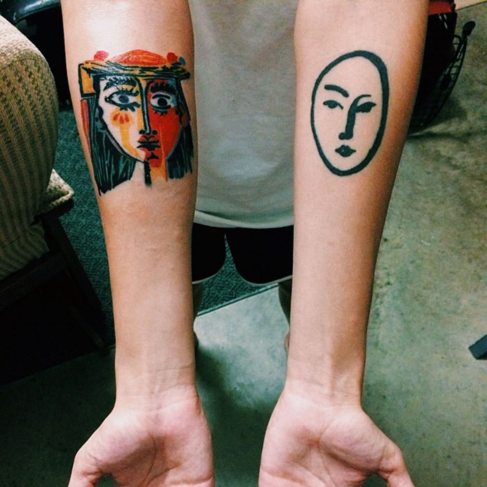 Essas tatuagens foram inspiradas em grandes nomes da arte