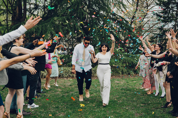 Essas noivas ficaram um arraso de calça no dia do casamento!