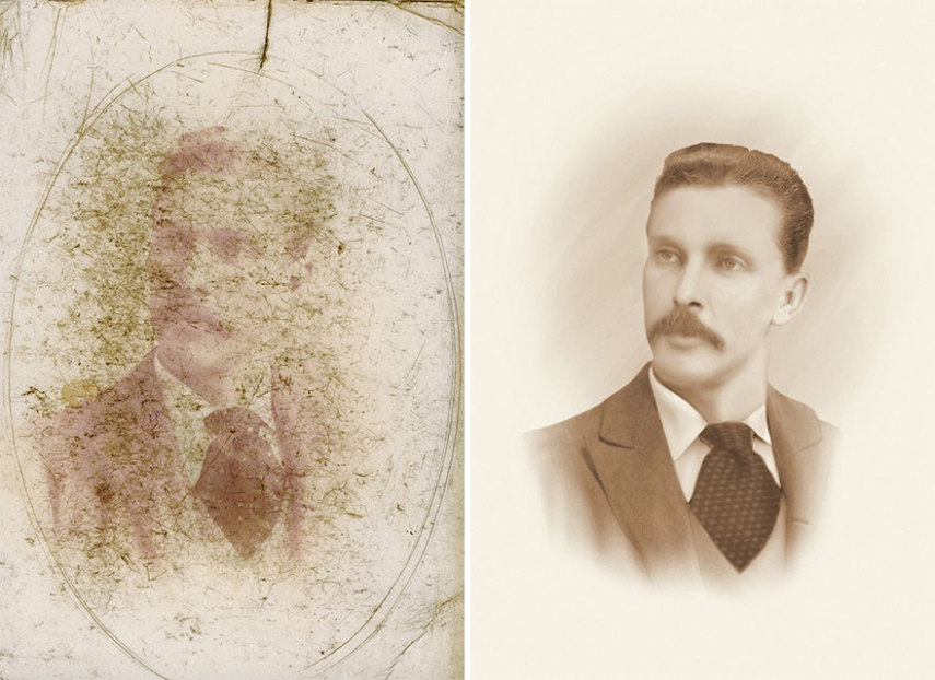 Em tempos de fotos digitais nunca reveladas, a ucraniana Tetyana Dyachenko resolveu usar a tecnologia para restaurar foto