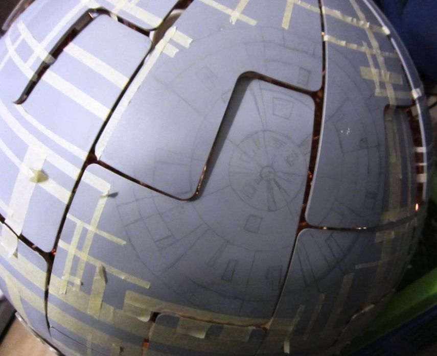Luminária vira Estrela da Morte, de Star Wars